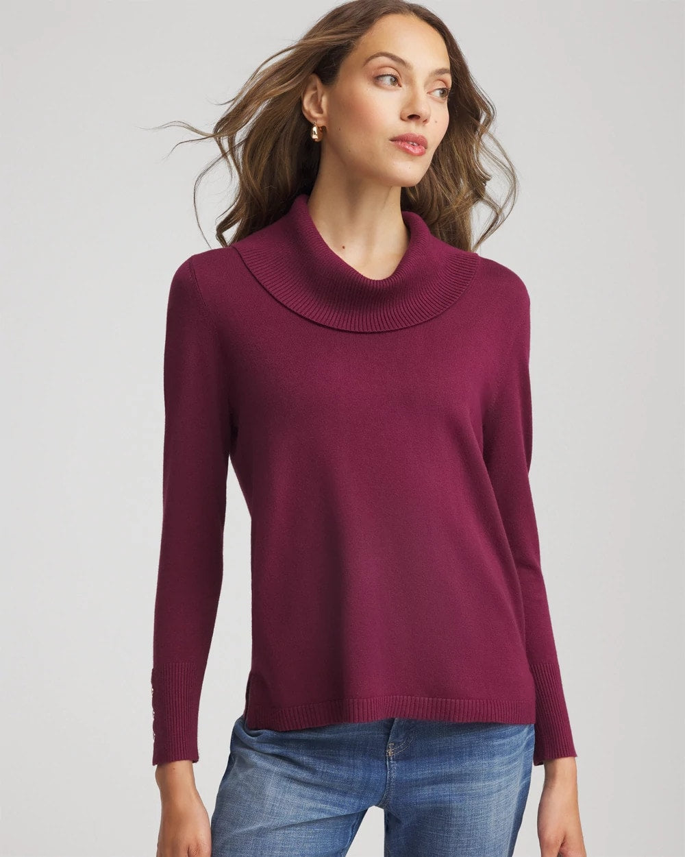 Cowlneck Long-Sleeved Sweater - Chico's