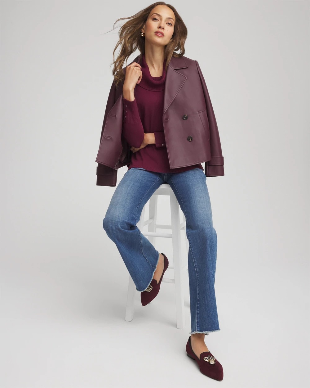 Cowlneck Long-Sleeved Sweater - Chico's