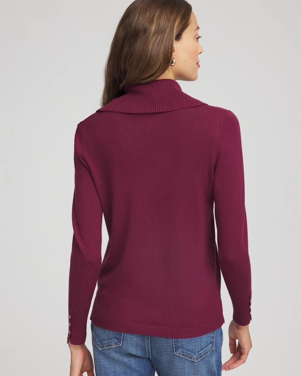 Cowlneck Long-Sleeved Sweater - Chico's