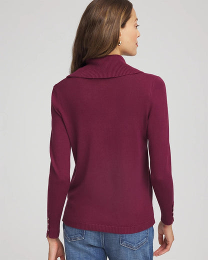 Cowlneck Long-Sleeved Sweater - Chico's