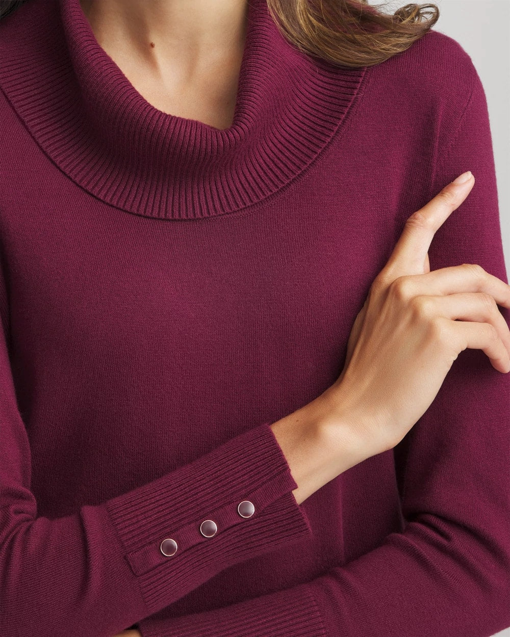 Cowlneck Long-Sleeved Sweater - Chico's