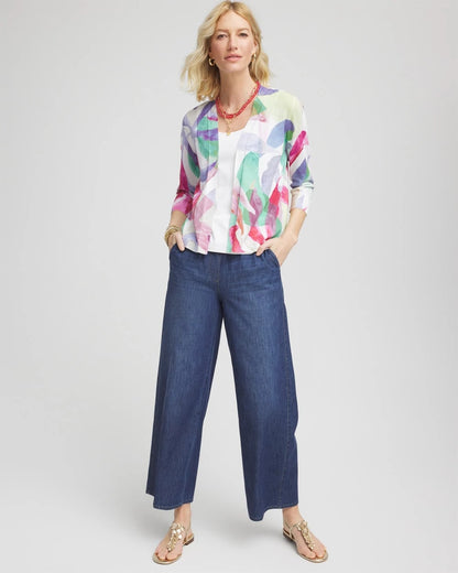 Summer Romance Watercolor Cardigan - Chico's