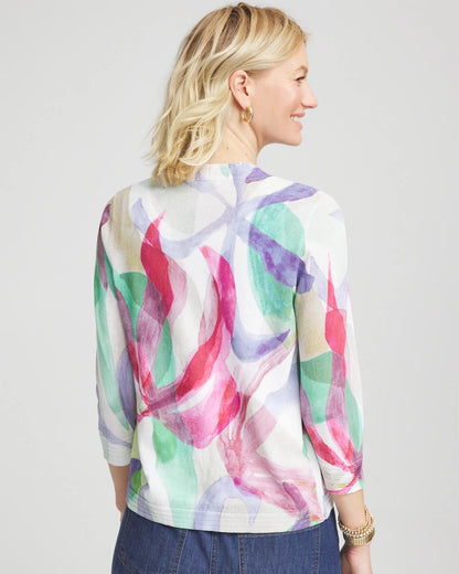 Summer Romance Watercolor Cardigan - Chico's