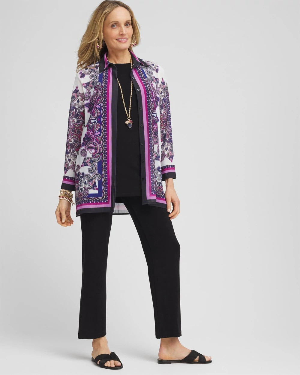 Travelers™ Collection Mesh Shirt Jacket - Chico's