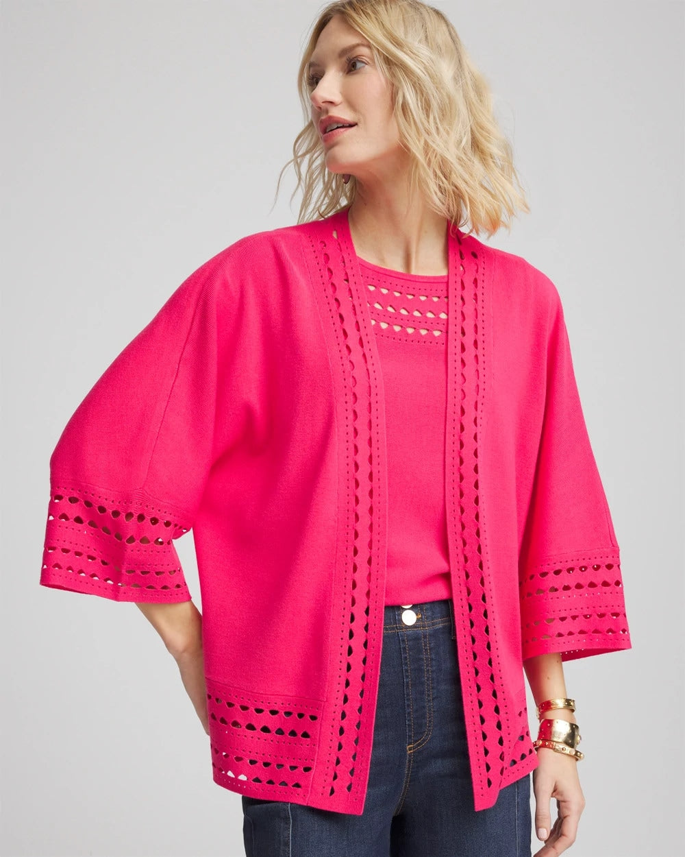 Cutout Open-Front Cardigan - Chico's