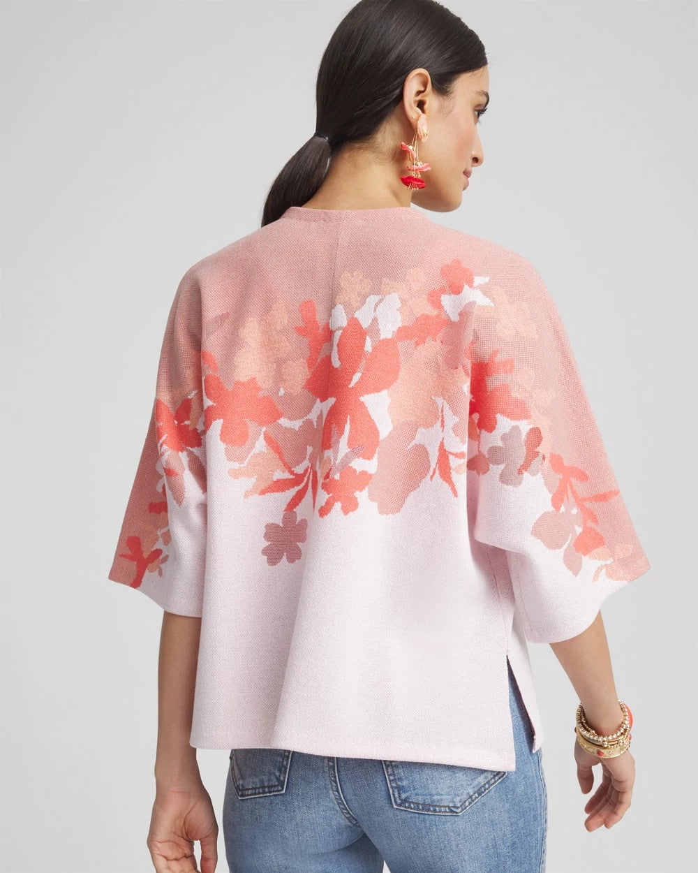 Jacquard Kimono-Style Cardigan - Chico's