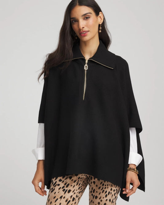 Cashmere-Blend Pullover Sweater Poncho - Chico's