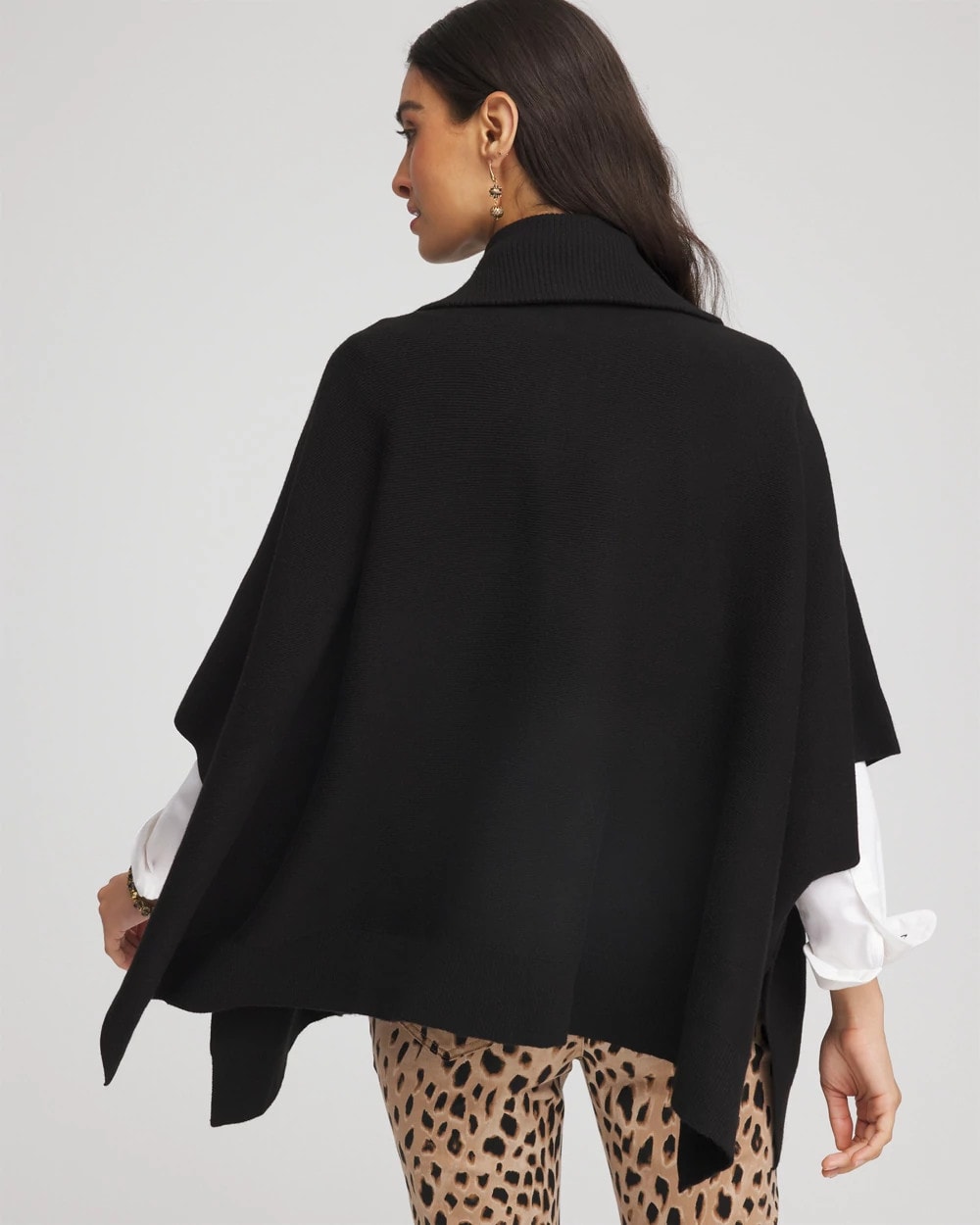 Cashmere-Blend Pullover Sweater Poncho - Chico's