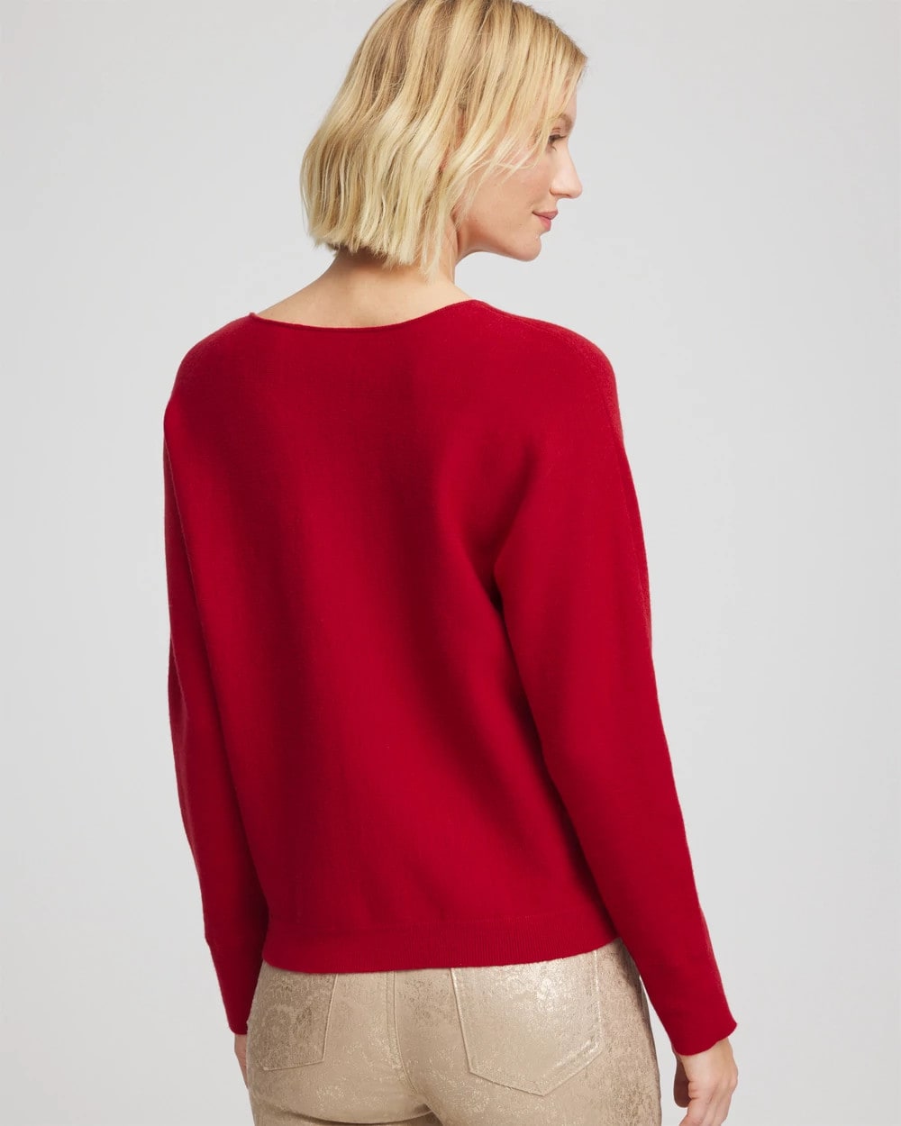 Floral Embellished Dolman V-Neck Pullover - Chico's