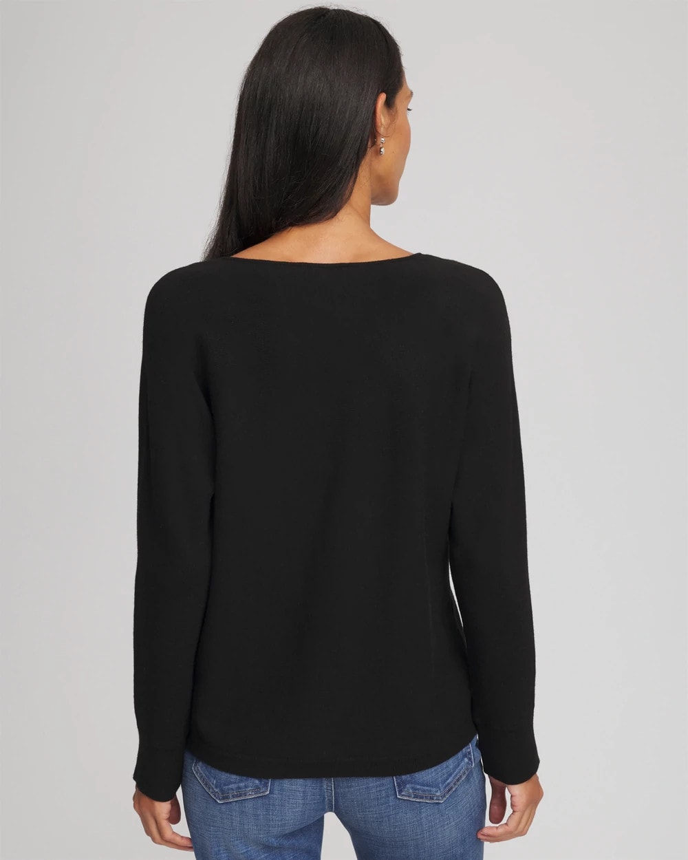 Floral Embellished Dolman V-Neck Pullover - Chico's