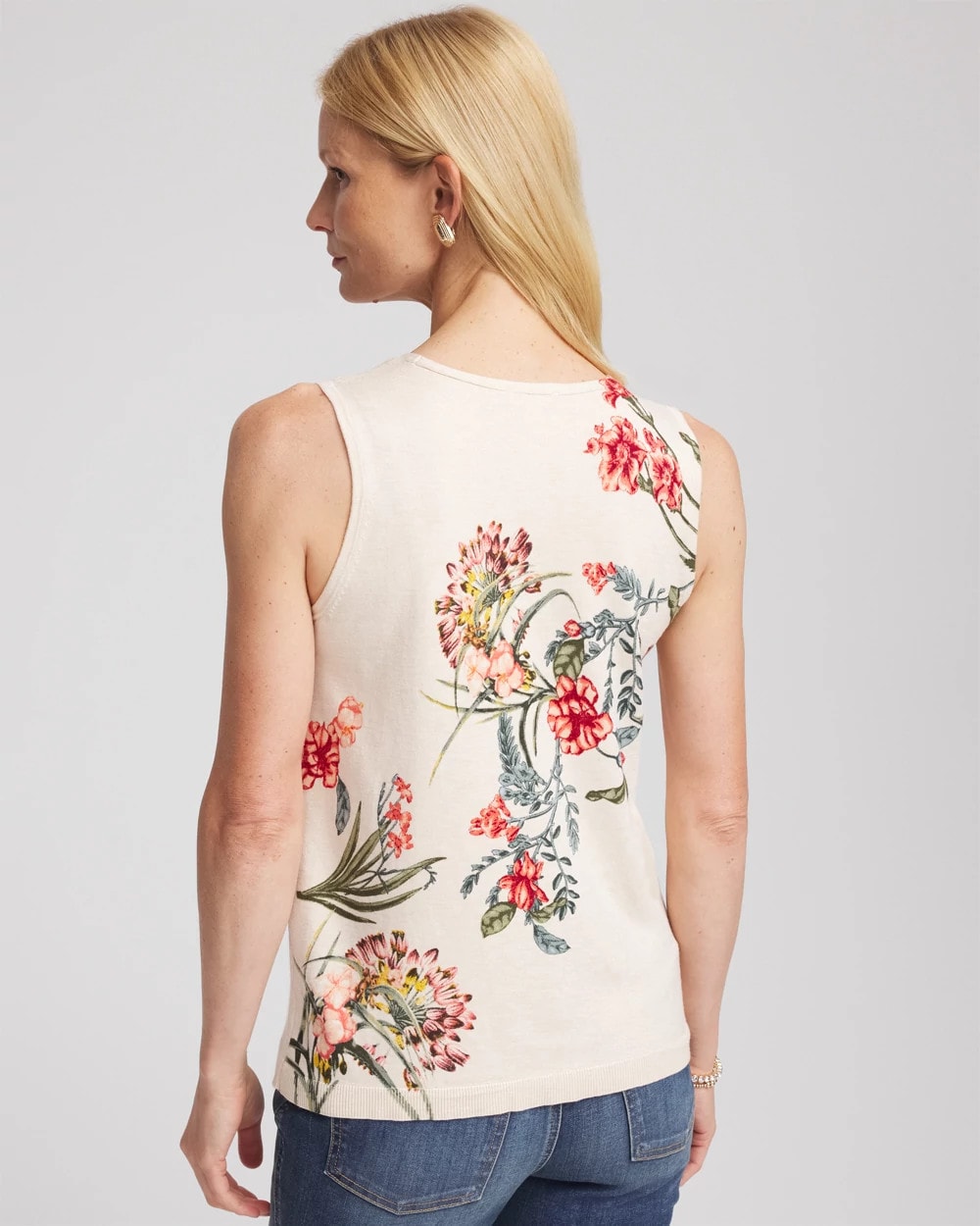 Ella Printed Sweater Tank - Chico's