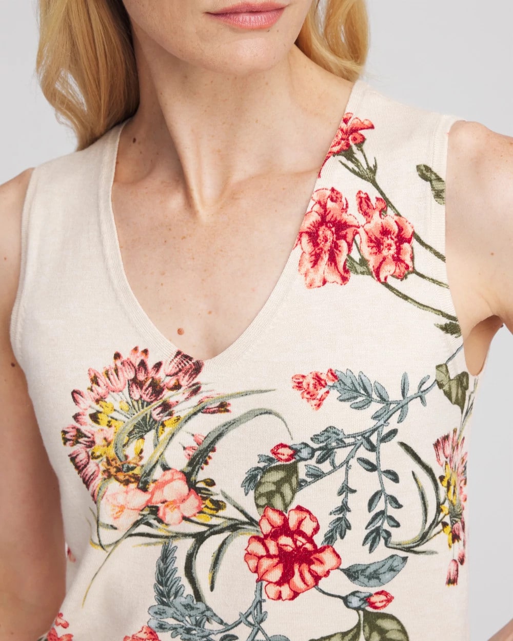 Ella Printed Sweater Tank - Chico's