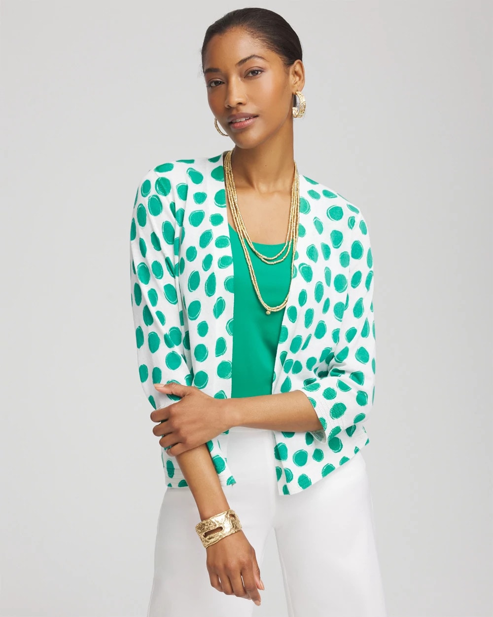 Polka-Dot Summer Romance Short Cardigan - Chico's