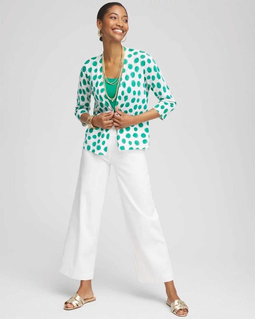 Polka-Dot Summer Romance Short Cardigan - Chico's