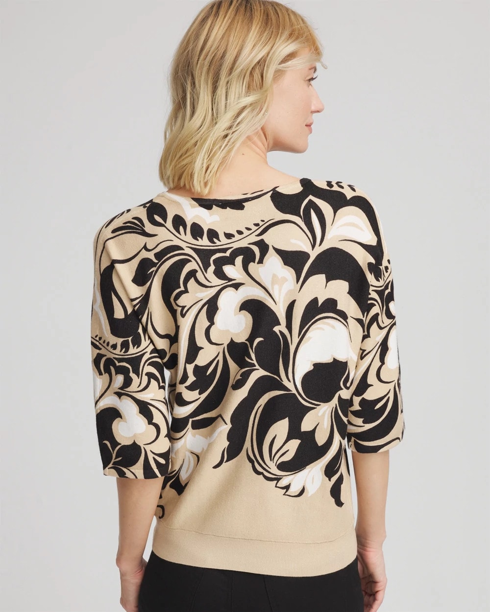 Printed Dolman Sweater - Chico's