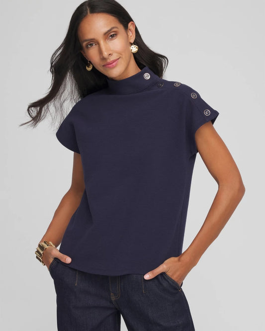 Ottoman Cap Sleeve Tee - Chico's