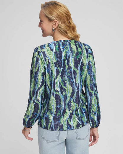 Ocean Plume Crinkle Top - Chico's
