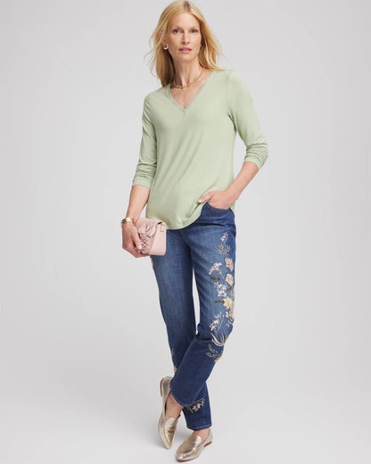 Touch of Cool™ V-Neck Layering Tee - Chico's