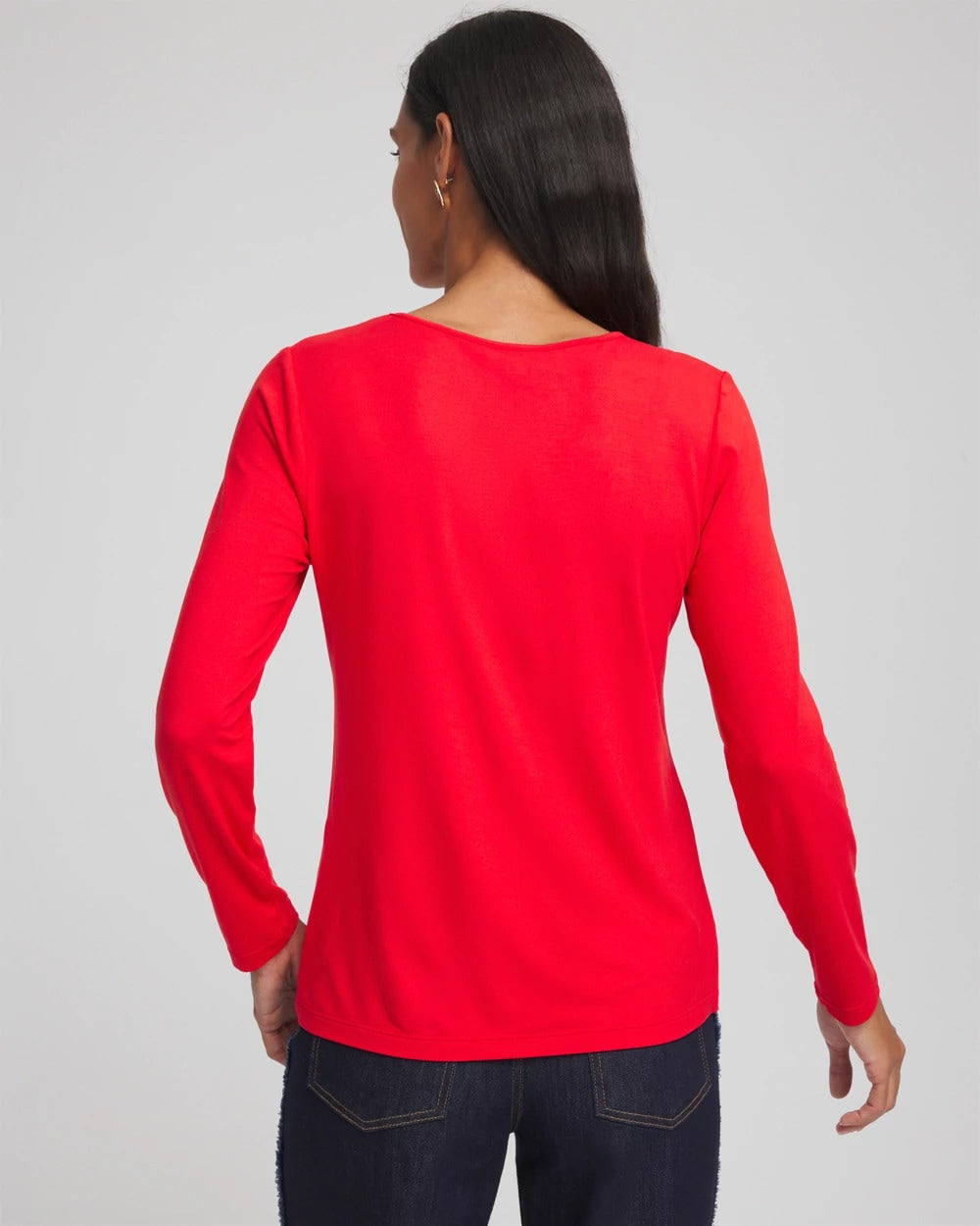 Embellished Heart V-Neck Tee - Chico's