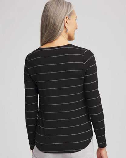 Touch of Cool™ Lurex Layering Tee - Chico's