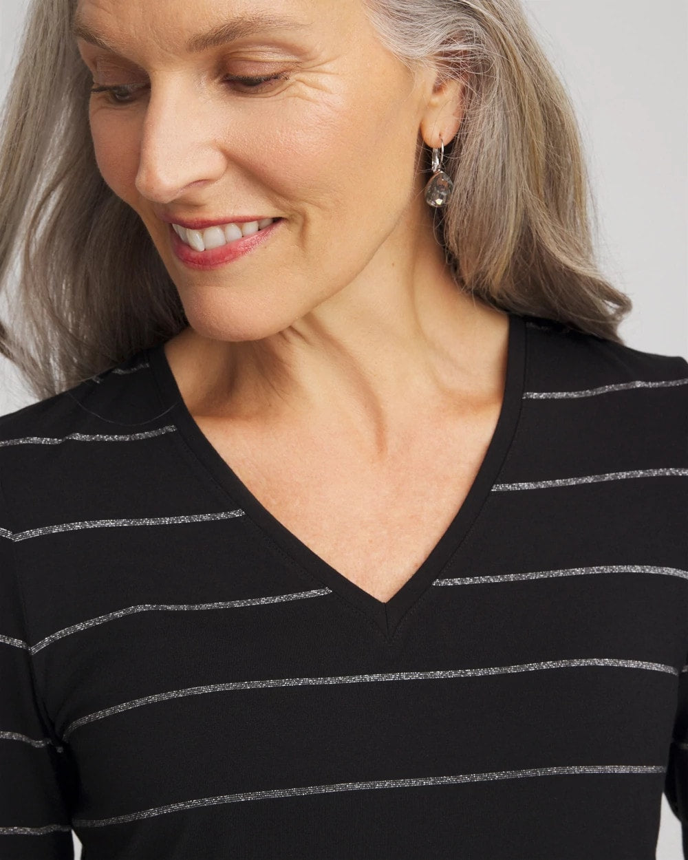 Touch of Cool™ Lurex Layering Tee - Chico's