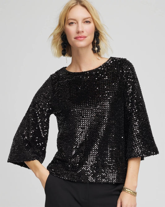 Sparkling Sequin Party Tee - Chico's