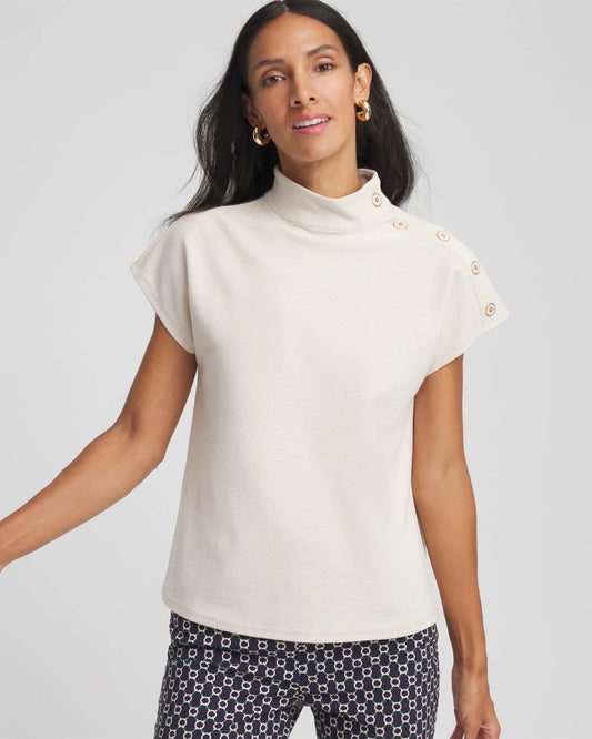 Ottoman Cap Sleeve Tee - Chico's