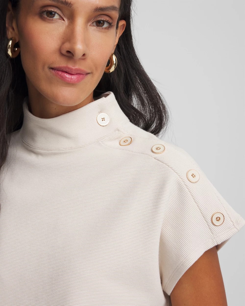 Ottoman Cap Sleeve Tee - Chico's