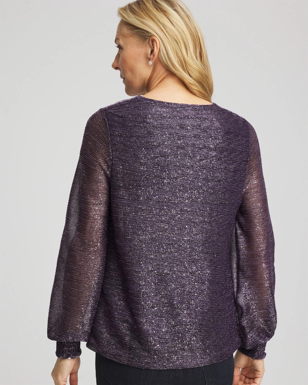 Foiled Bodre Top - Chico's