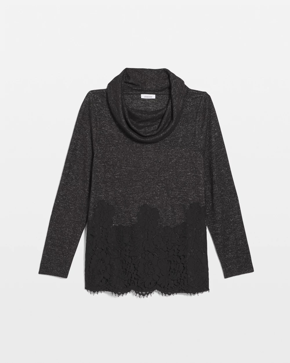 Lace Hem Cowlneck Top - Chico's