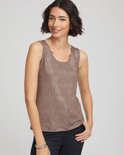 Foiled Microfiber Tank - Chico's