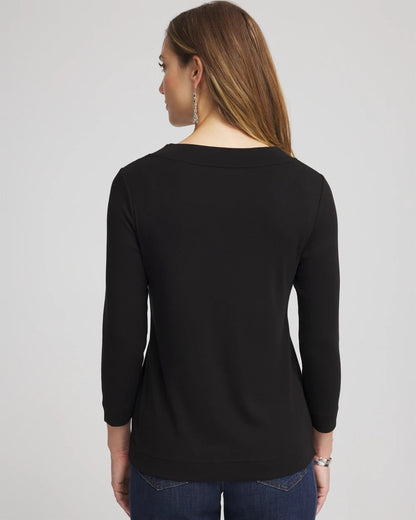 Pima Cotton 3/4 Sleeve Tee - Chico's