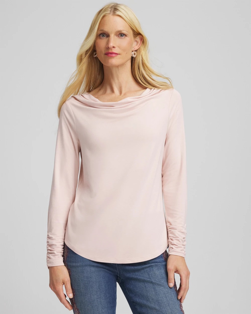 Cowlneck Long-Sleeved Tee - Chico's