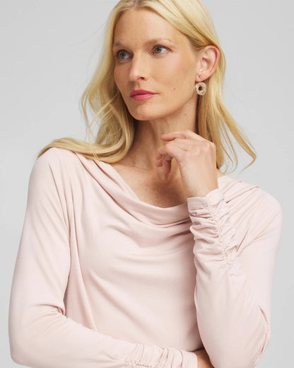Cowlneck Long-Sleeved Tee - Chico's