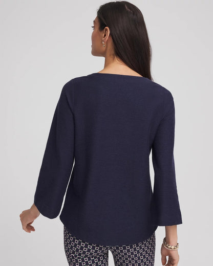 Denim Soutache Top - Chico's