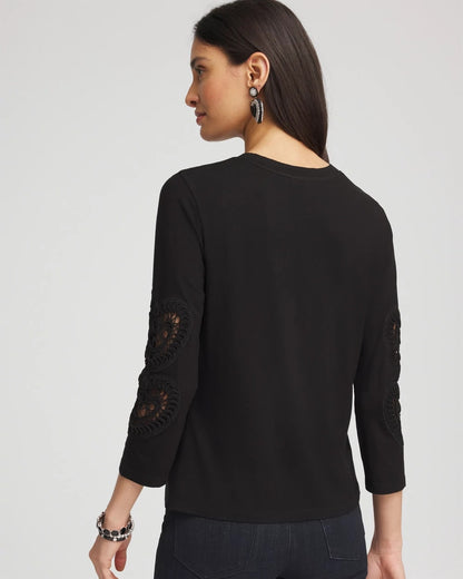 Heart Sleeve Detail Tee - Chico's
