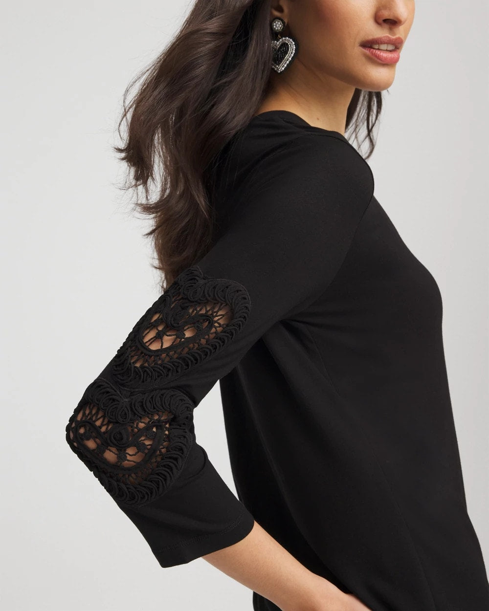 Heart Sleeve Detail Tee - Chico's