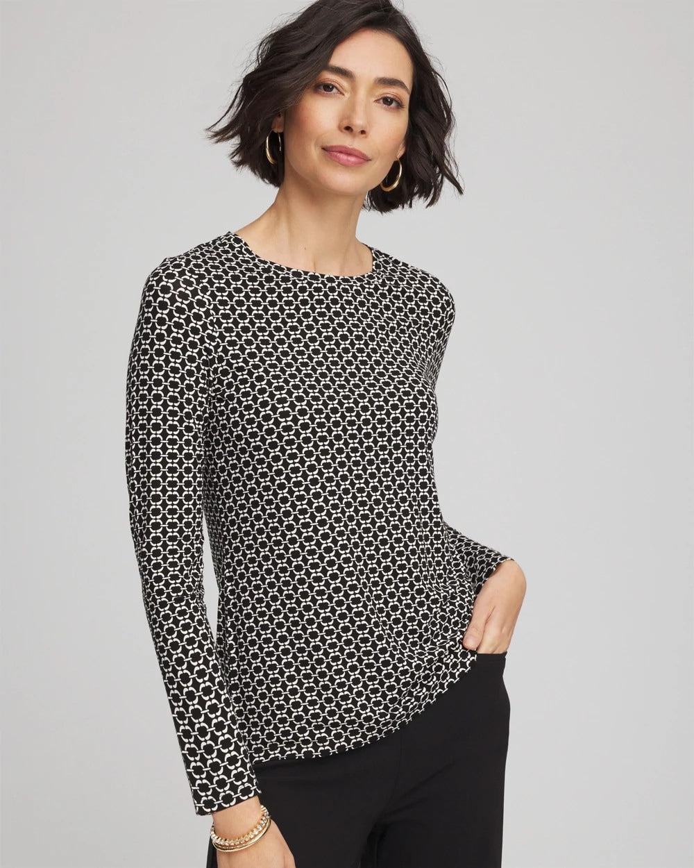 Touch of Cool™ Crewneck Layering Tee - Chico's