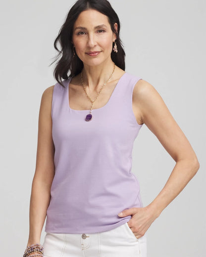 Contour Cotton™ Square Neck Tank - Chico's