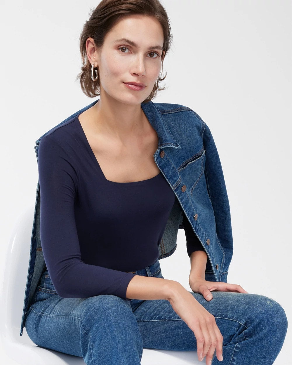 Touch of Cool™ Square Neck Tee - Chico's