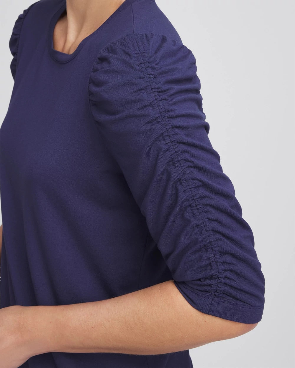 Ruched Sleeve Knit Tee - Chico's