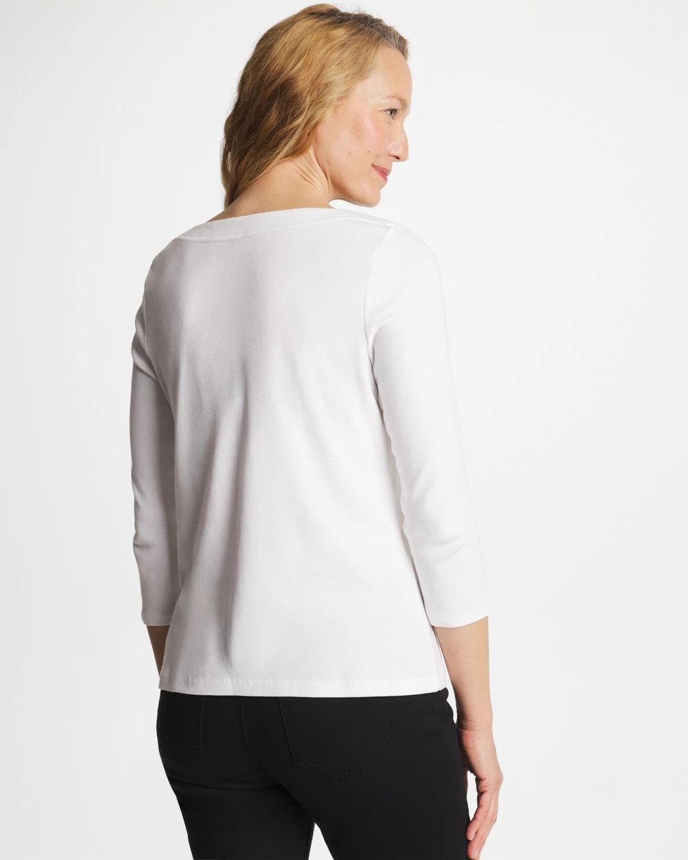 Pima 3/4 Sleeve Tee - Chico's