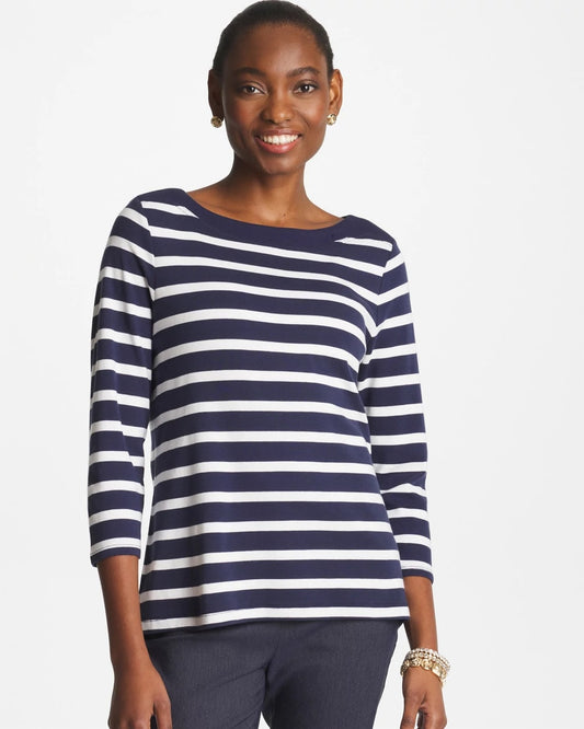 Pima 3/4 Sleeve Tee - Chico's