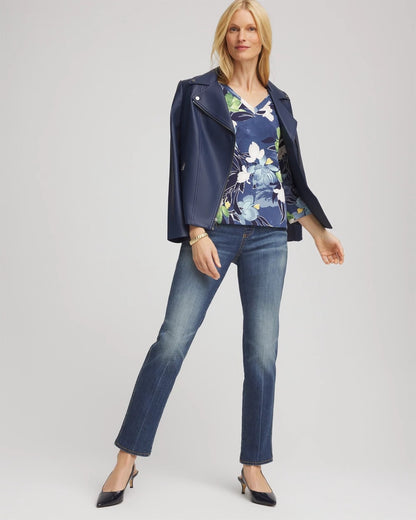 Printed 3/4 Sleeve Perfect Tee - Chico's