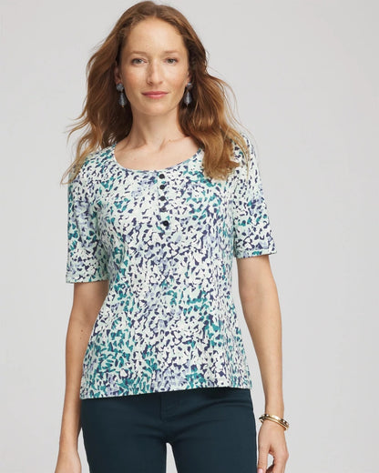 Pima Cotton Henley Tee - Chico's
