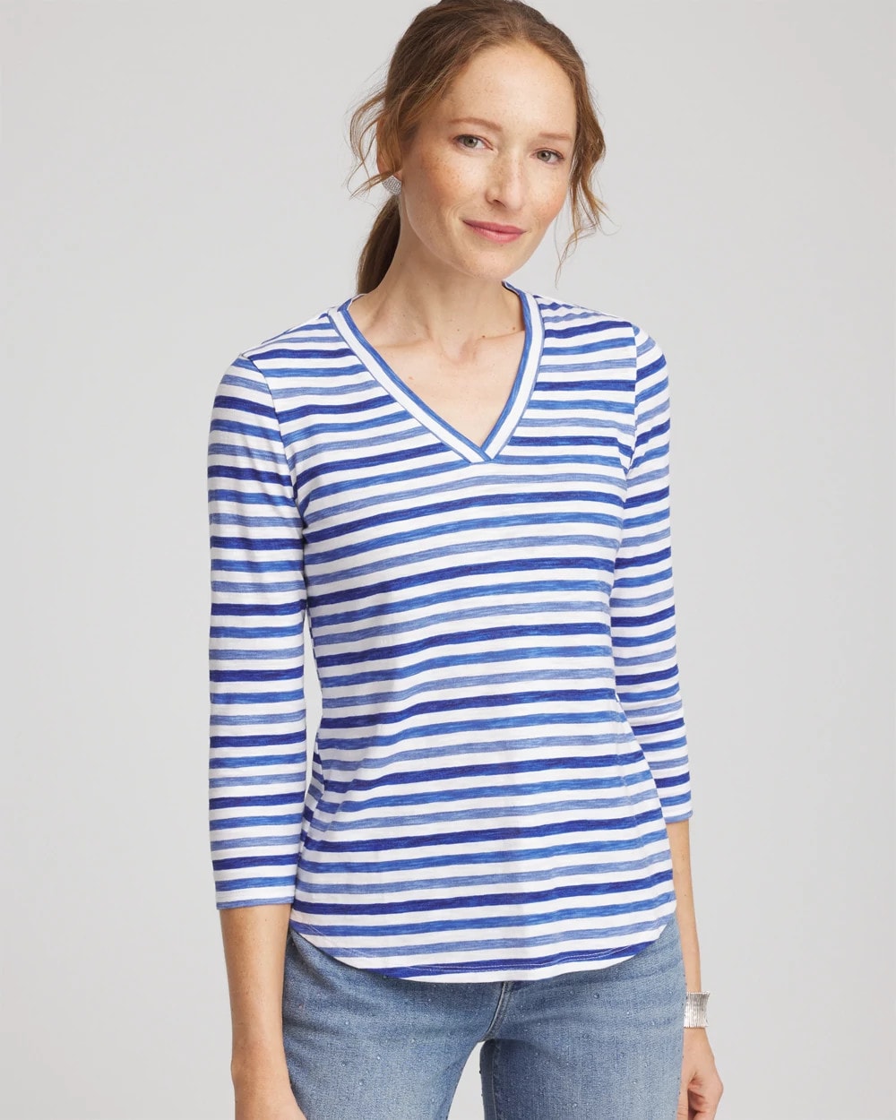 Slub 3/4 Sleeve Tee - Chico's