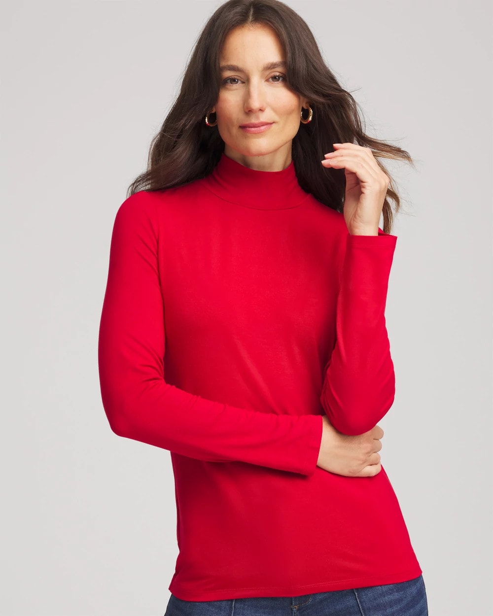 Touch of Cool™ Mockneck Layering Tee - Chico's