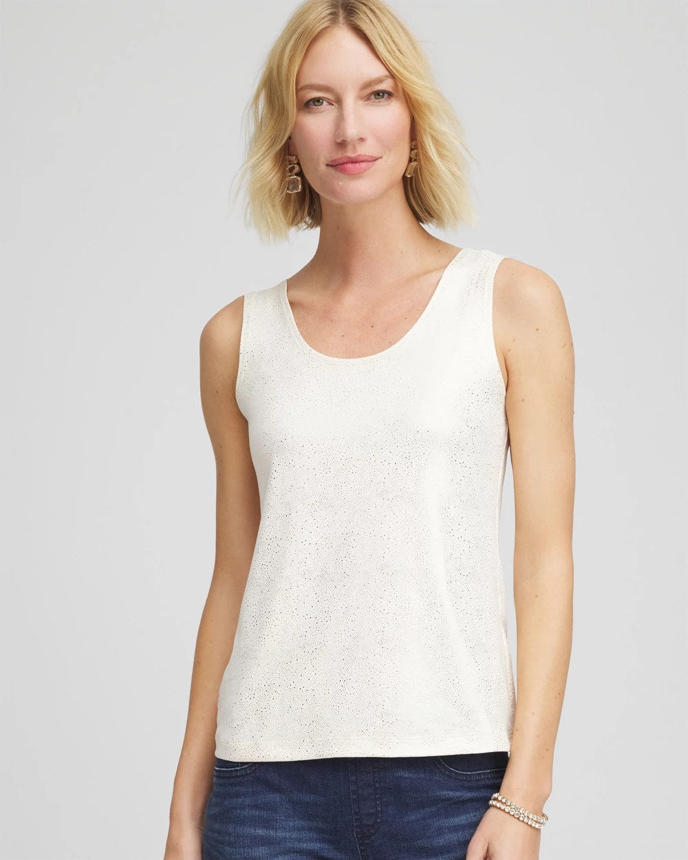 Foiled Microfiber Tank - Chico's