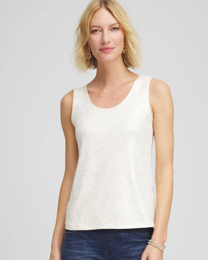Foiled Microfiber Tank - Chico's