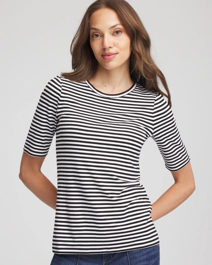 Touch of Cool™ Elbow-Sleeve Tee - Chico's